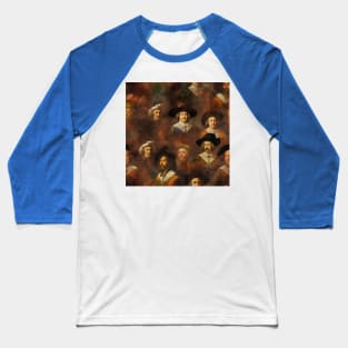 Rembrandt Paintings Mashup Baseball T-Shirt